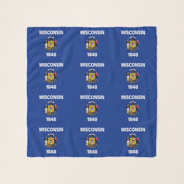 Wisconsin State Flag Scarf (Front)