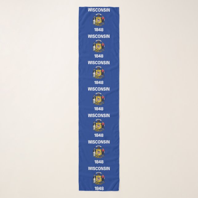 Wisconsin State Flag Scarf (Front)