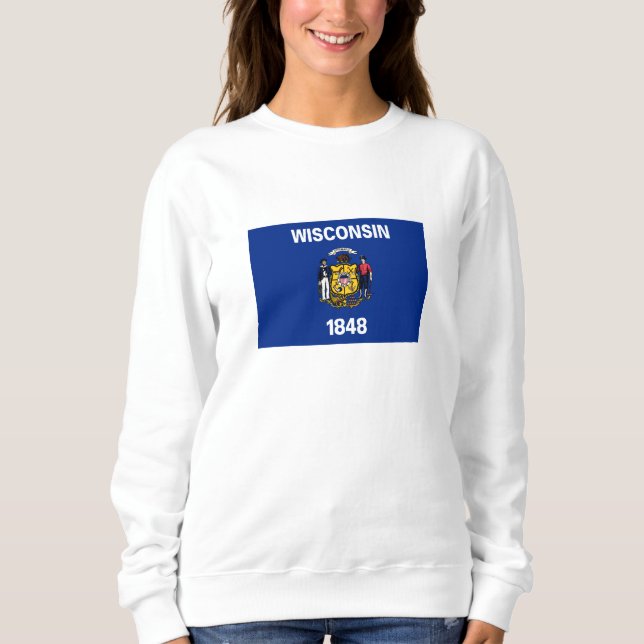 Wisconsin State Flag Sweatshirt (Front)