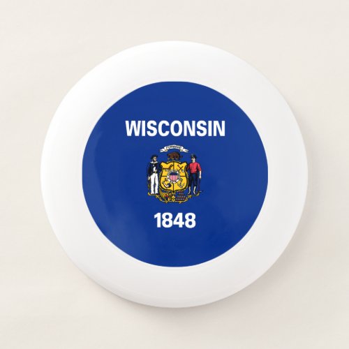 Wisconsin State Flag Wham_O Frisbee