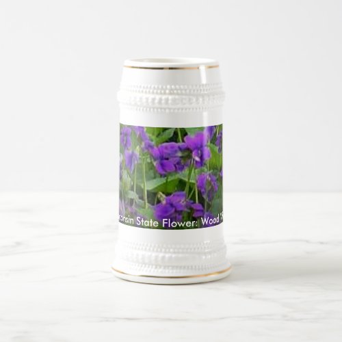Wisconsin State Flower Wood Violet Mug