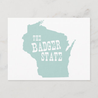 Wisconsin State Motto Slogan Postcard