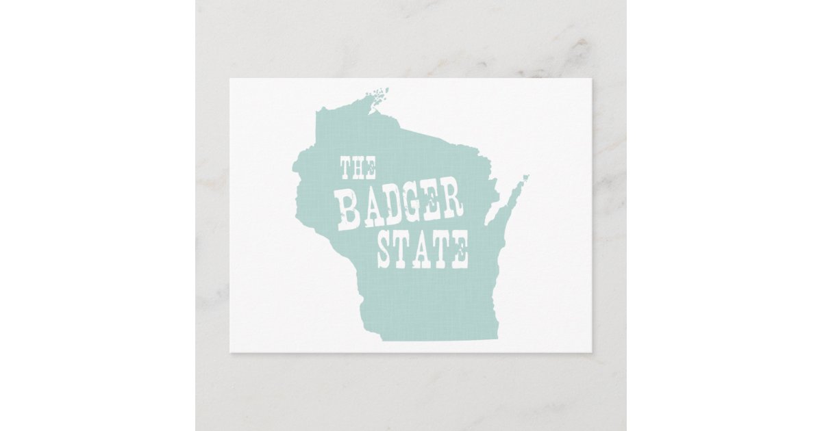 Wisconsin State Motto Slogan Postcard Zazzle