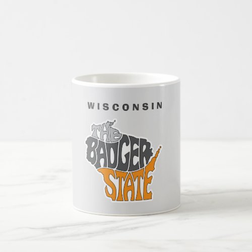 Wisconsin State Nickname Word Art Coffee Mug