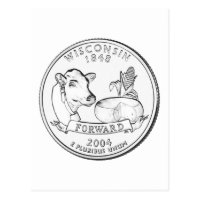 Wisconsin State Quarter Postcard