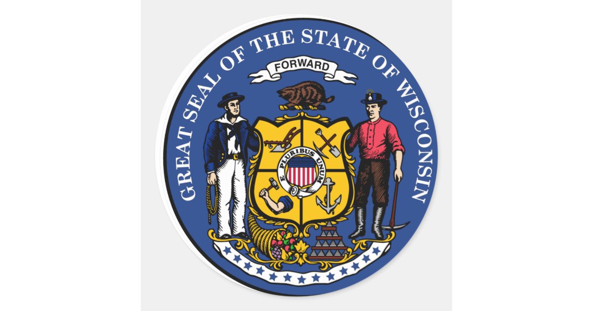 Wisconsin State Seal | Zazzle