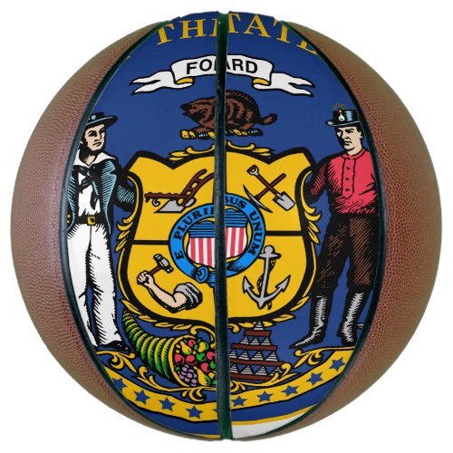 Wisconsin State Seal _ Basketball