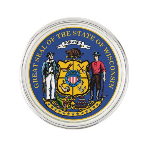 Wisconsin State Seal _ Pin