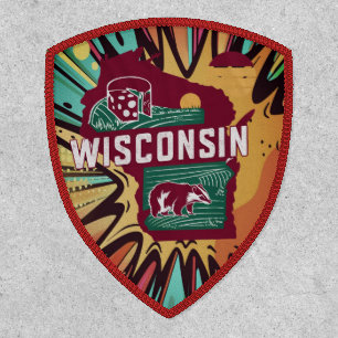 Wisconsin State Travel Badge Patch