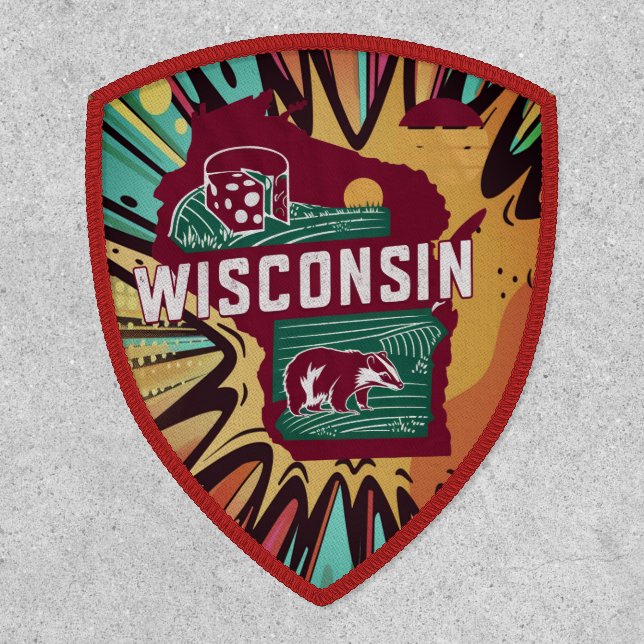 Wisconsin State Travel Badge Patch (Front)