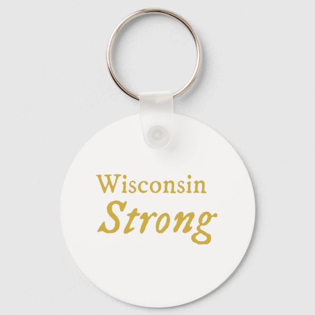 Wisconsin Strong   Keychain (Front)