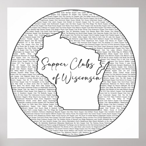 Wisconsin Supper Club Theme Poster