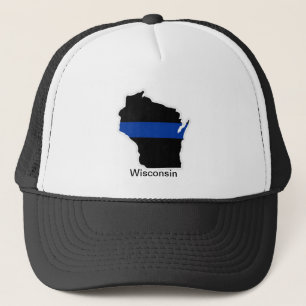 Wisconsin Thin Blue Line Trucker Hat