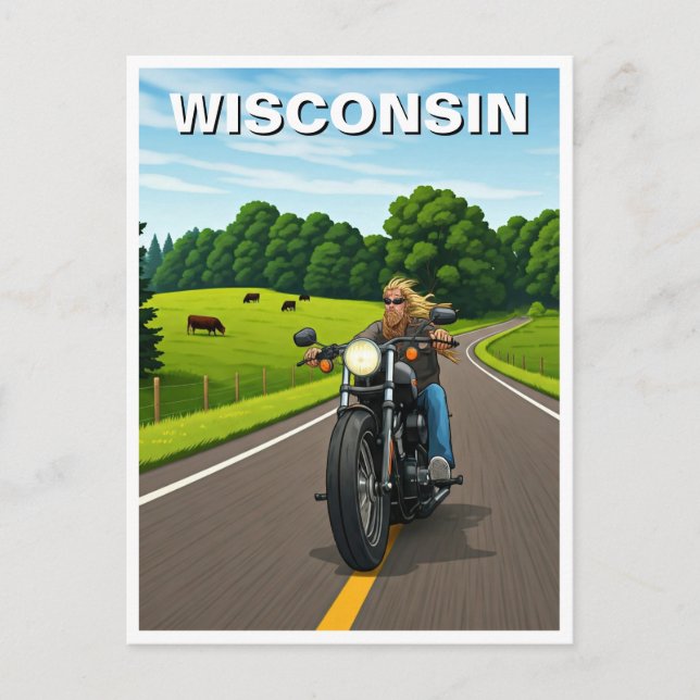 Wisconsin travel postcard (Front)