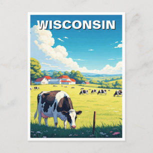 Wisconsin travel postcard