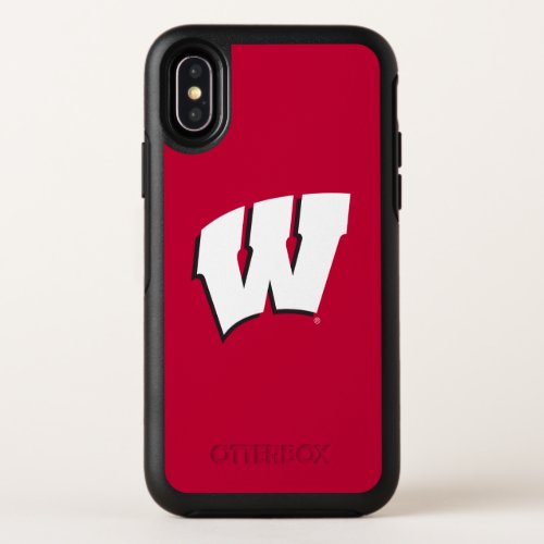 Wisconsin  University of Wisconsin Logo OtterBox Symmetry iPhone X Case