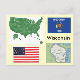 Wisconsin, USA Postcard