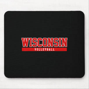 Wisconsin Volleyball For Support The University Co Mouse Pad