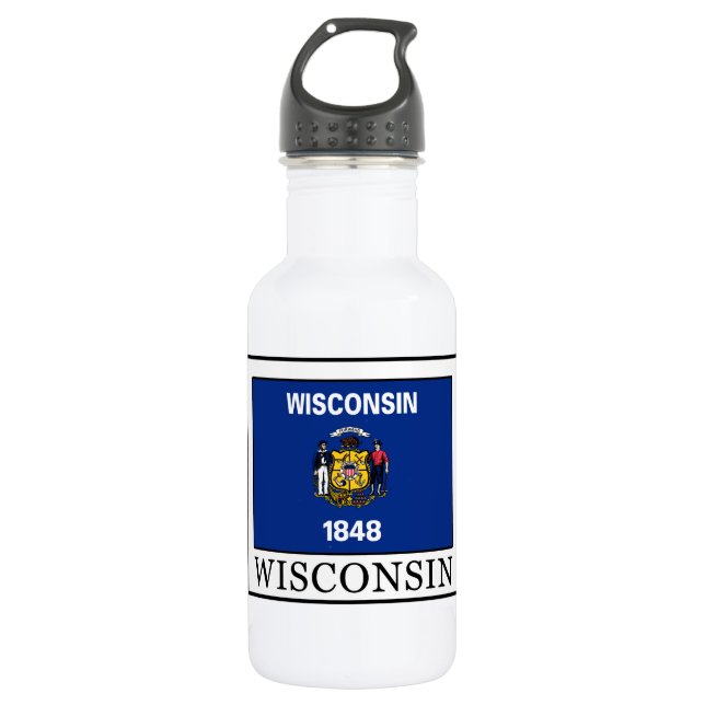 Wisconsin Water Bottle (Front)