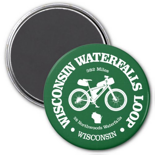 Wisconsin Waterfalls Loop cycling Magnet