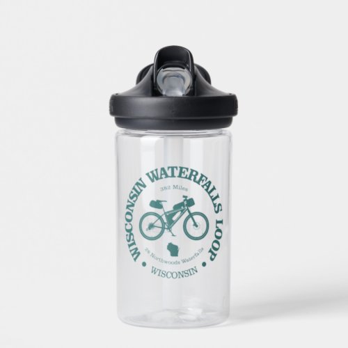 Wisconsin Waterfalls Loop cycling Water Bottle