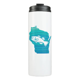 Wisconsin Wave Fishing Thermal Tumbler
