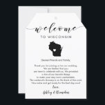 Wisconsin Wedding Welcome Tag, Letter & Itinerary<br><div class="desc">This modern and elegant card / gift tag is the perfect addition to your hotel welcome bags. Enter the main events and a customized note to help your guests navigate the weekend. The extra large size allows you to enter all the information you need, then just tie to the handles...</div>
