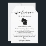 Wisconsin Wedding Welcome Tag, Letter & Itinerary<br><div class="desc">This modern and elegant card / gift tag is the perfect addition to your hotel welcome bags. Enter the main events and a customized note to help your guests navigate the weekend. The extra large size allows you to enter all the information you need, then just tie to the handles...</div>