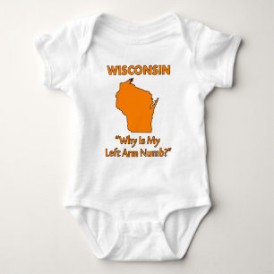 Wisconsin - Why Is My Left Arm Numb? Baby Bodysuit