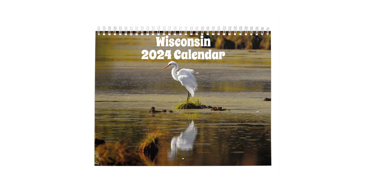 Wisconsin Wildlife Calendar 2024 Zazzle