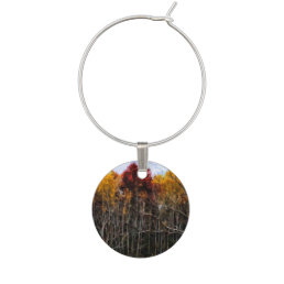 Wisconsin Woods In Fall Wine Charm
