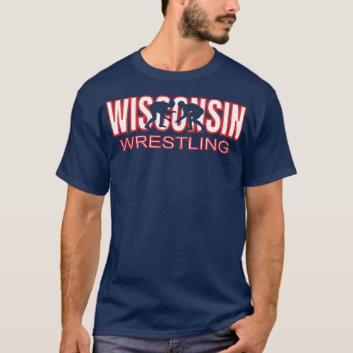 Wisconsin Wrestling Team Coach Wrestler State T_Shirt