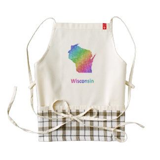 Wisconsin Zazzle HEART Apron