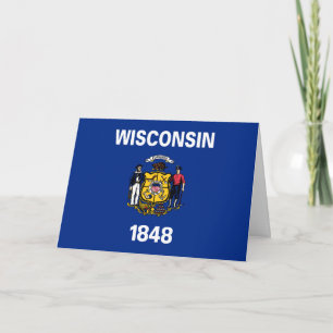 Wisconsinite Flag, Flag of Wisconsin Card