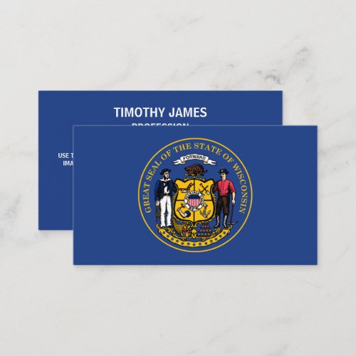 Wisconsinite Seal Seal of Wisconsin Business Card