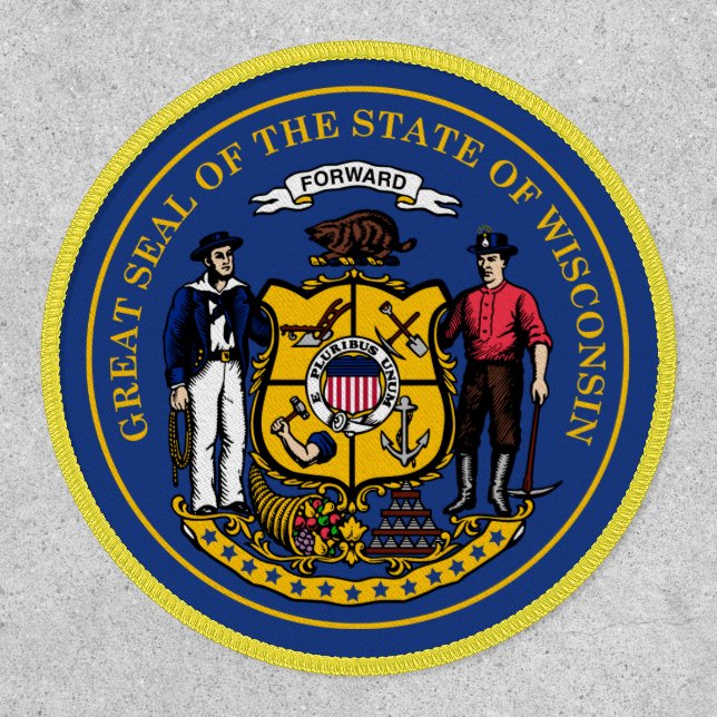 Wisconsinite Seal, Seal of Wisconsin Patch (Front)