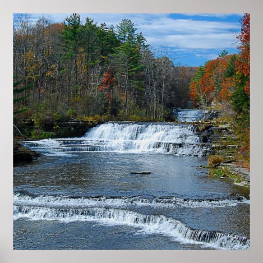 Wiscoy Creek Falls Poster | Zazzle