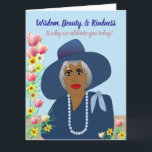Wisdom, Beauty, & Kindness Mother Birthday Card<br><div class="desc">This birthday card is designed to celebrate the remarkable Mother in your life - a woman of grace, compassion, and unwavering faith. This card features elegant floral designs with a beautiful church in the background. This card is perfect for show your appreciation and love, making it a cherished keepsake for...</div>