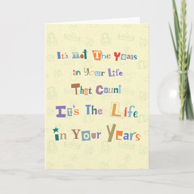 Wisdom Birthday Card (Front)