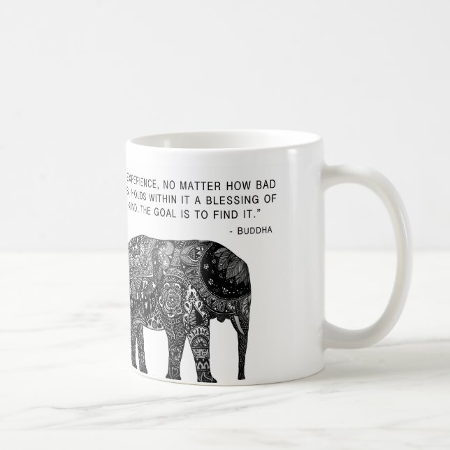 Wisdom Buddha Elephant Mug (Right)