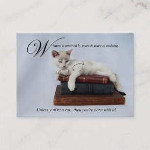 Wisdom (cat) Business/Calling Card