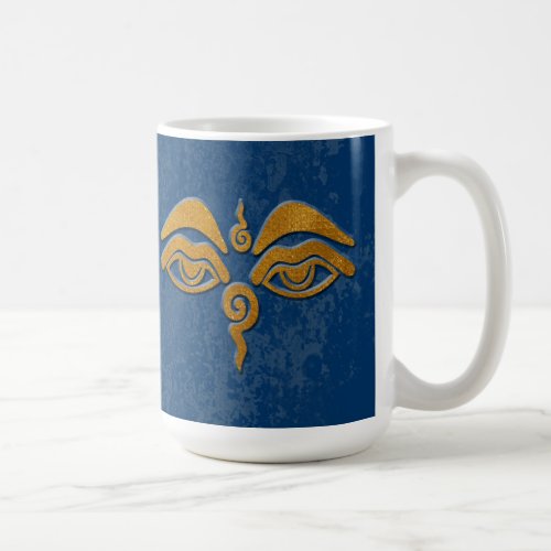 wisdom eyes _ gold coffee mug