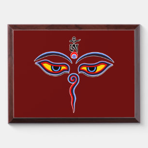 Wisdom Eyes Of Buddha - Bodhnath temple eyes Award Plaque