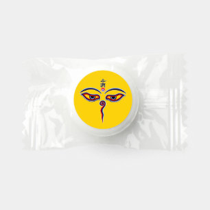 Wisdom Eyes Of Buddha - Bodhnath temple eyes Life Saver® Mints