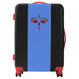 Wisdom Eyes Of Buddha - Bodhnath temple eyes Luggage