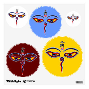 Wisdom Eyes Of Buddha - Bodhnath temple eyes Wall Decal