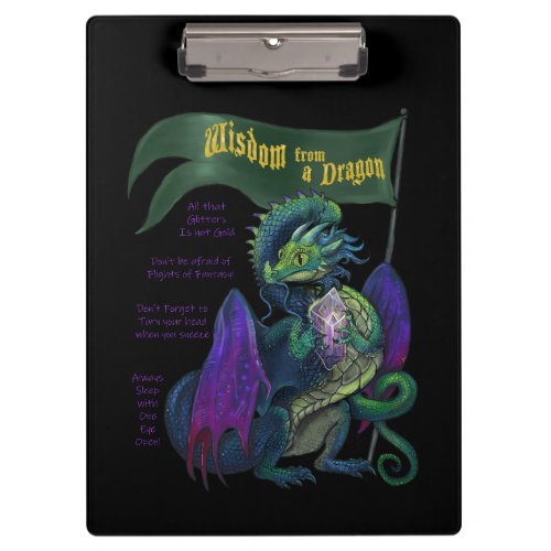 Wisdom from a Dragon  Clipboard