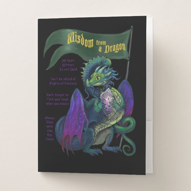 Wisdom from a Dragon  Pocket Folder (Front)