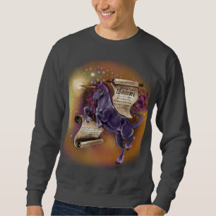 Wisdom from a Unicorn~men's basic sweatshirt