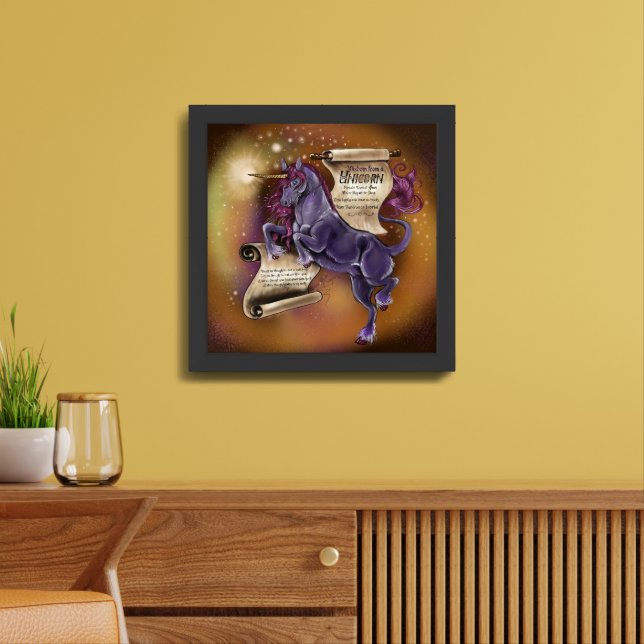 Wisdom from a Unicorn, Poster Print (Living Room)